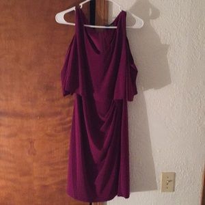 Ruched Cold-Shoulder Bodycon Dress